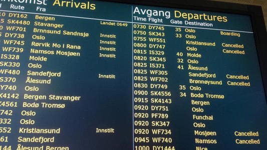 I morgen kan det bli flyforsinkelser i hele Norge